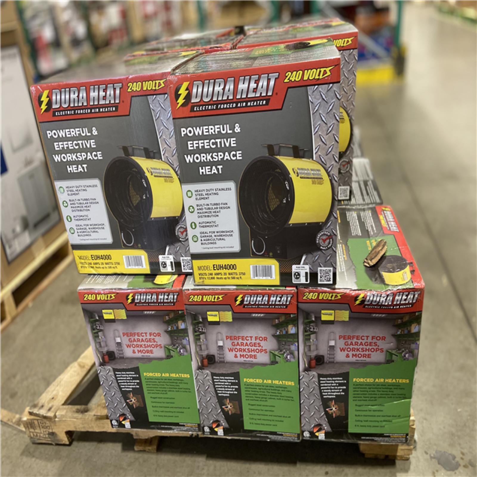 DALLAS LOCATION -  DuraHeat 3750 Watt  12 800 Btu  220 Volt Mountable Or Portable Electric Fan Forced Air Heater - 15 UNITS