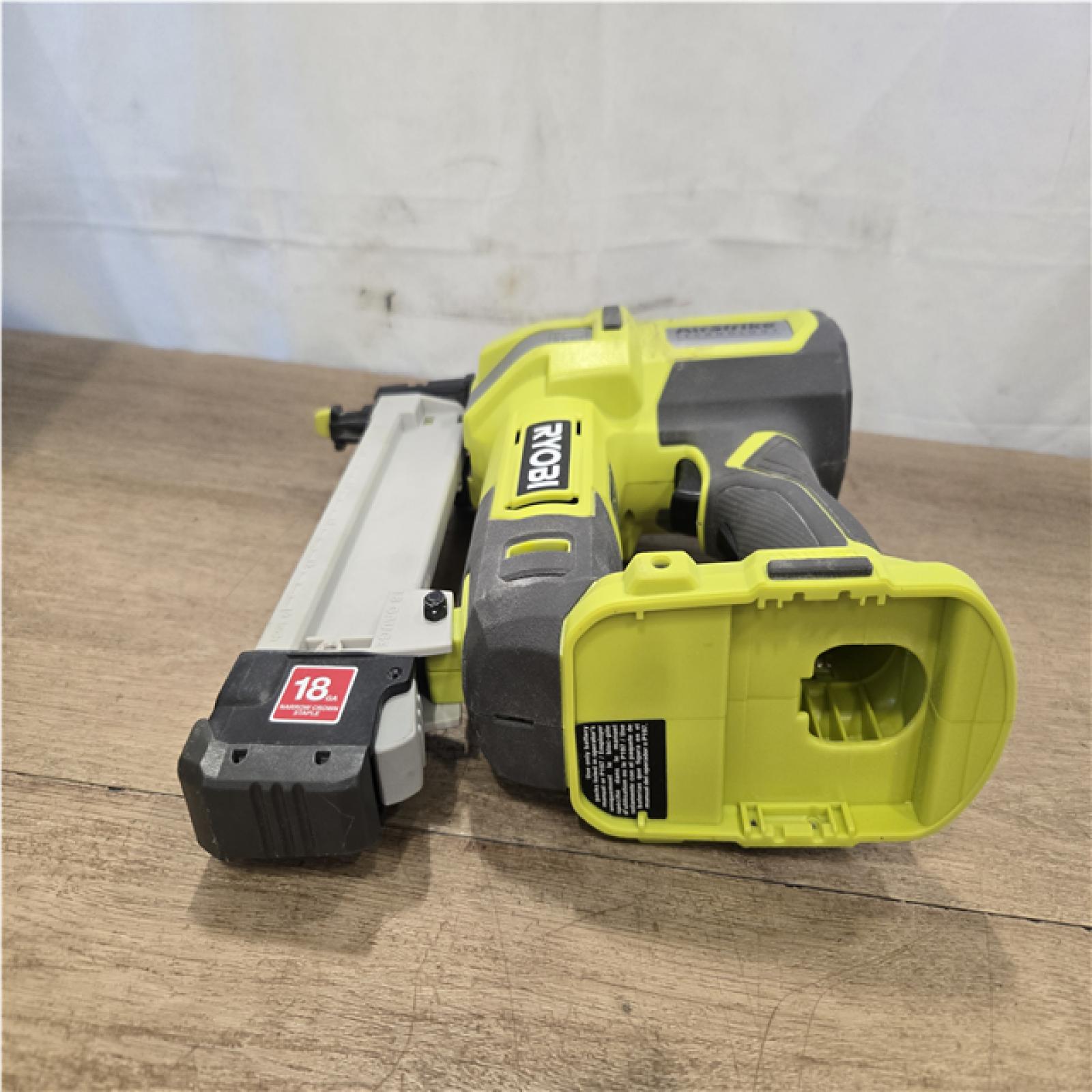 AS-IS RYOBI ONE+ 18V 18-Gauge Cordless AirStrike Narrow Crown Stapler (Tool Only)