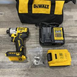 AS-IS DEWALT 20-Volt Maximum XR Lithium-Ion Cordless Brushless 1/4 in. 3-Speed Impact Driver Kit