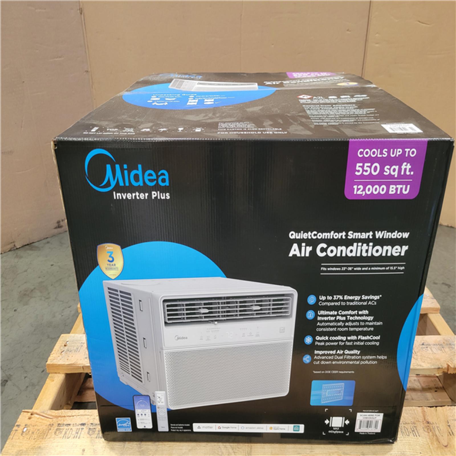 CALIFORNIA NEW MIDEA QUIETCOMFORT SMART WINDOW AIR CONDITIONER
