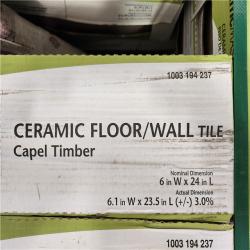 Phoenix Location Capel Timber 6 in. x 24 in. Matte Ceramic Wood Look Floor and Wall Tile (554 sq. ft. 32 Case)