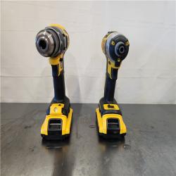 AS-IS- 20V MAX XR Cordless Brushless Drill/Impact 2 Tool Combo Kit with (2) 20V 2.0Ah Batteries and Charger