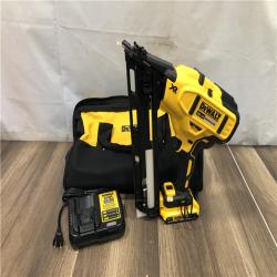 AS-IS DEWALT 20V MAX XR Lithium-Ion Cordless 2-1/2 in. 15-Gauge Finish Nailer Kit