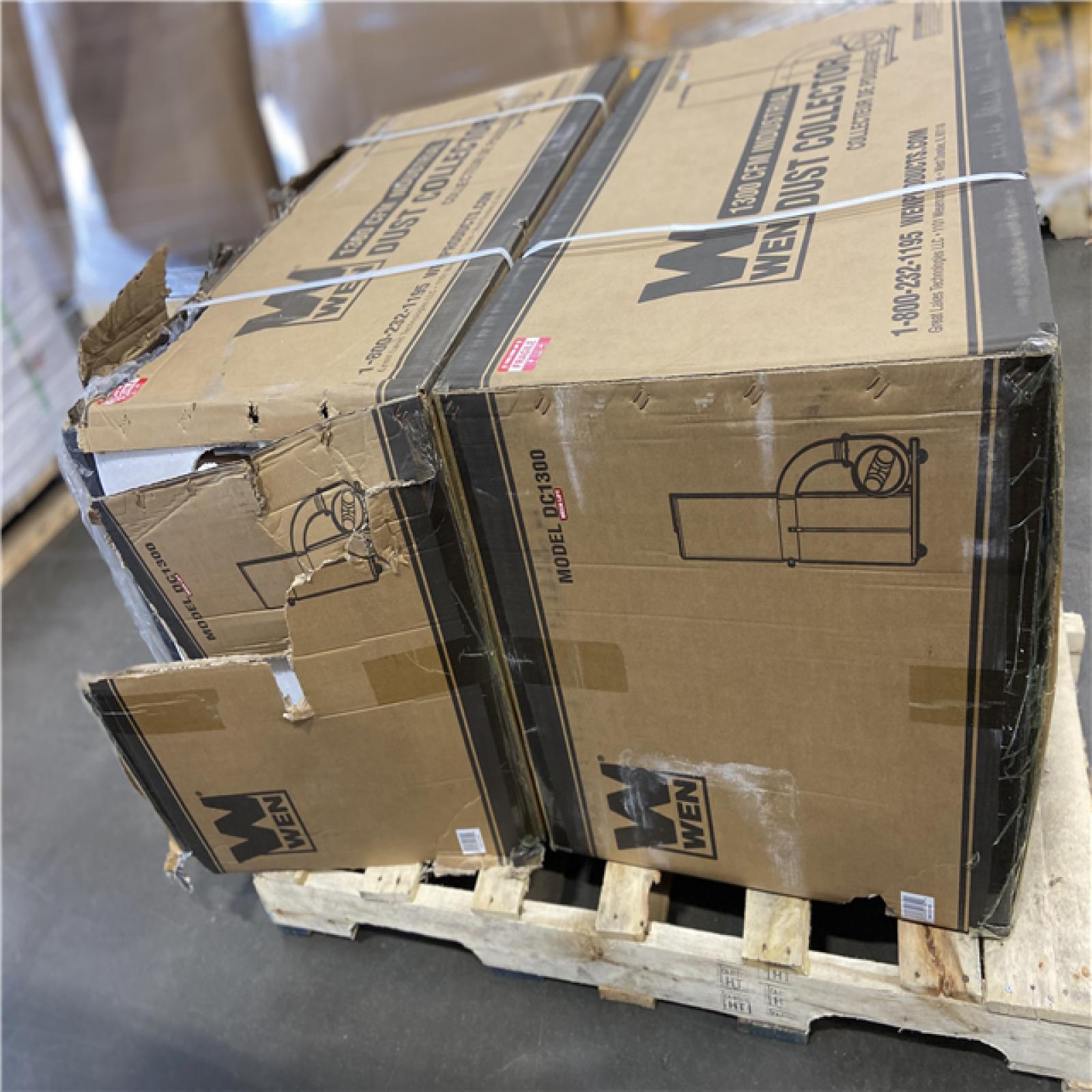 DALLAS LOCATION -WEN 1,300 CFM 14 Amp 50 Gal. 5 Mic Woodworking Dust Collector with Collection Bag and Mobile Base (2 UNITS)