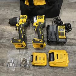 AS-IS DEWALT 20V XR Lithium-Ion Cordless 2-Tool Combo Kit