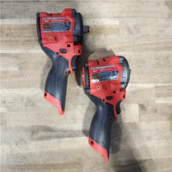 HOUSTON LOCATION - AS-IS Milwaukee 2 Tool Combo Kit W/ (2) Battery & Charger
