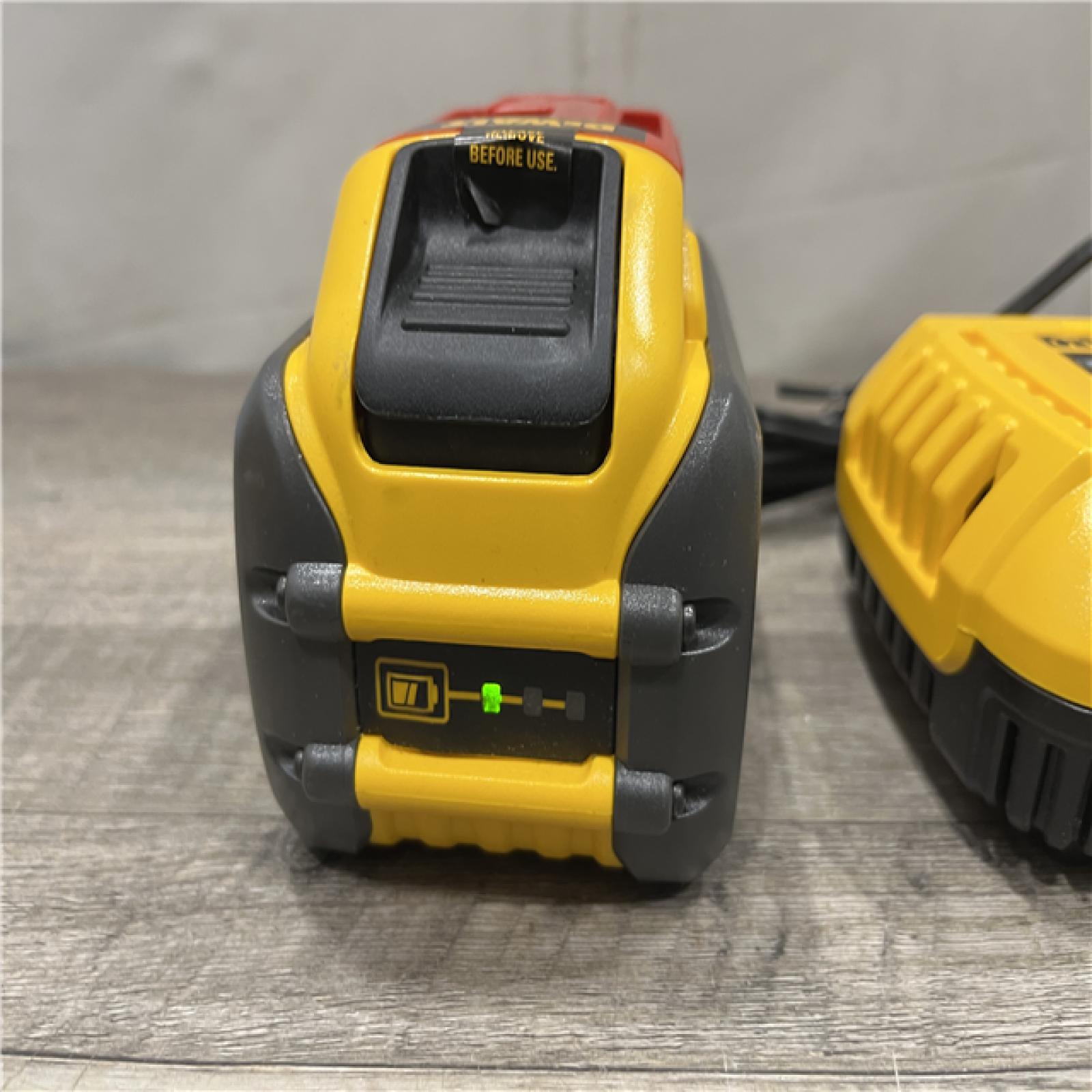 AS-IS DEWALT FLEXVOLT 20V/60V MAX Lithium-Ion 12.0Ah Battery and Fan Cooled Fast Charger