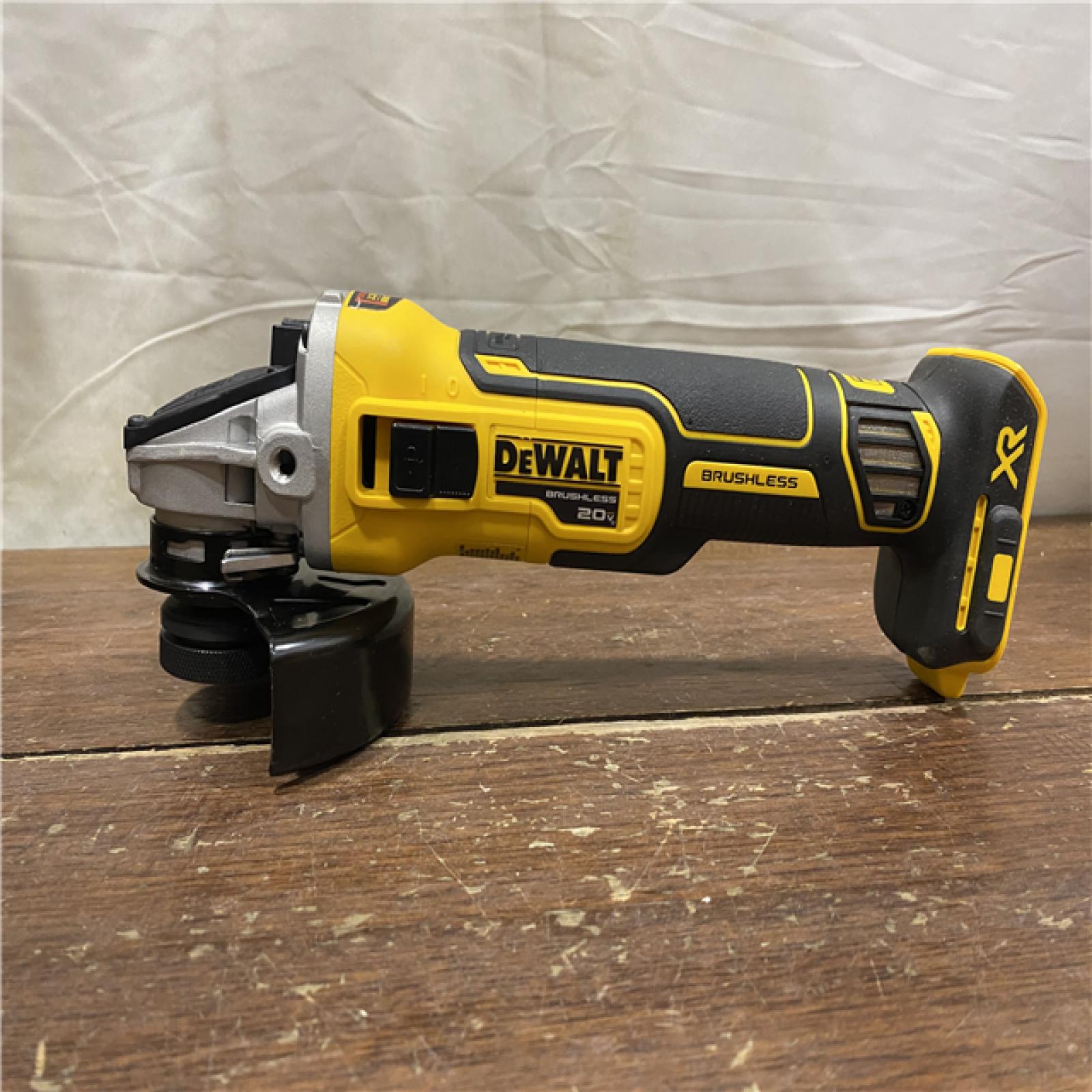 AS-IS DeWalt DCG405B 20V Max XR 4.5-Inch Slide Switch Small Angle Grinder (Tool Only)