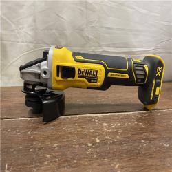 AS-IS DeWalt DCG405B 20V Max XR 4.5-Inch Slide Switch Small Angle Grinder (Tool Only)