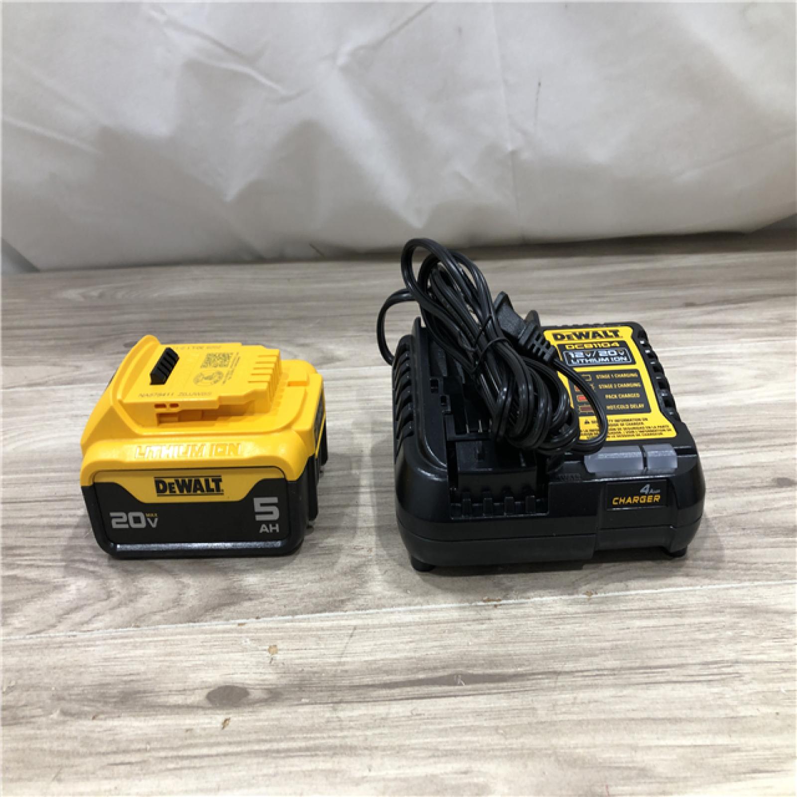 AS-IS DEWALT 20-Volt Maximum XR 5.0 Ah Battery Pack and Charger Kit