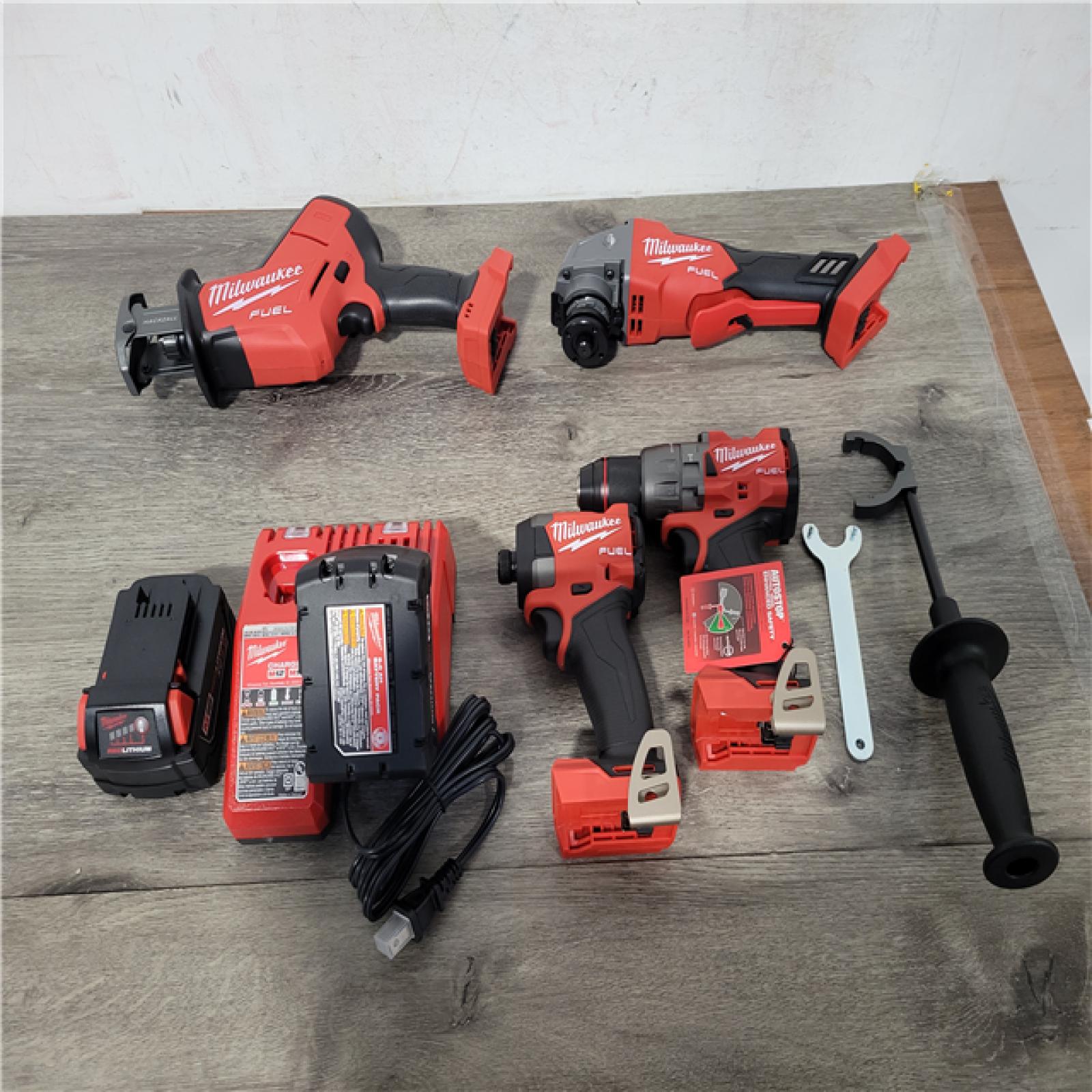 CALIFORNIA NEW MILWAUKEE M18 FUEL 4-TOOL PACKOUT SET (BATTERIES & CHARGER INCLUDED)