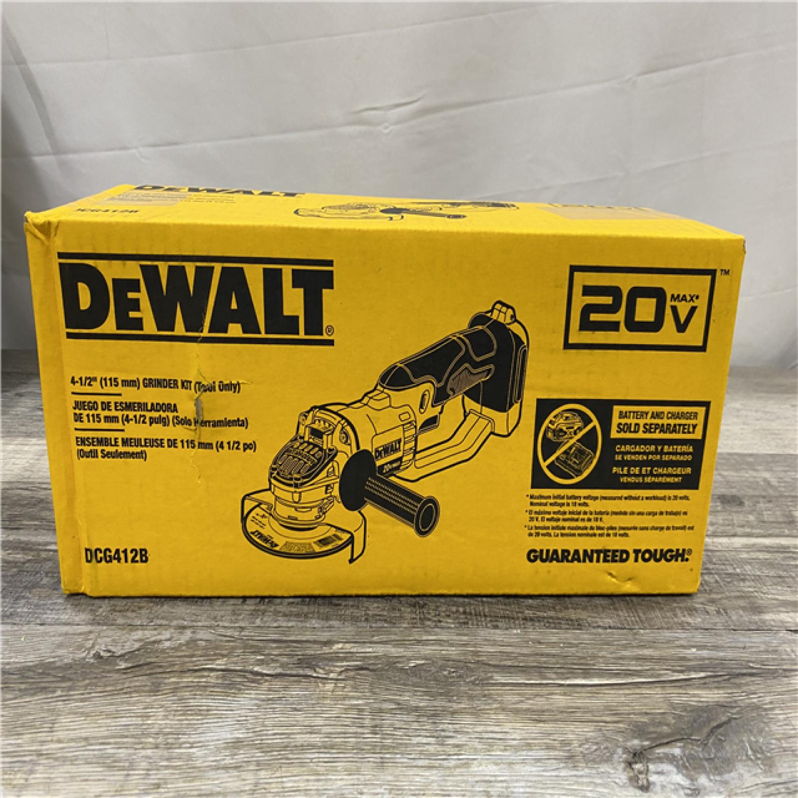 NEW - DEWALT 20V MAX Cordless 4.5 in. - 5 in. Angle Grinder (Tool Only)