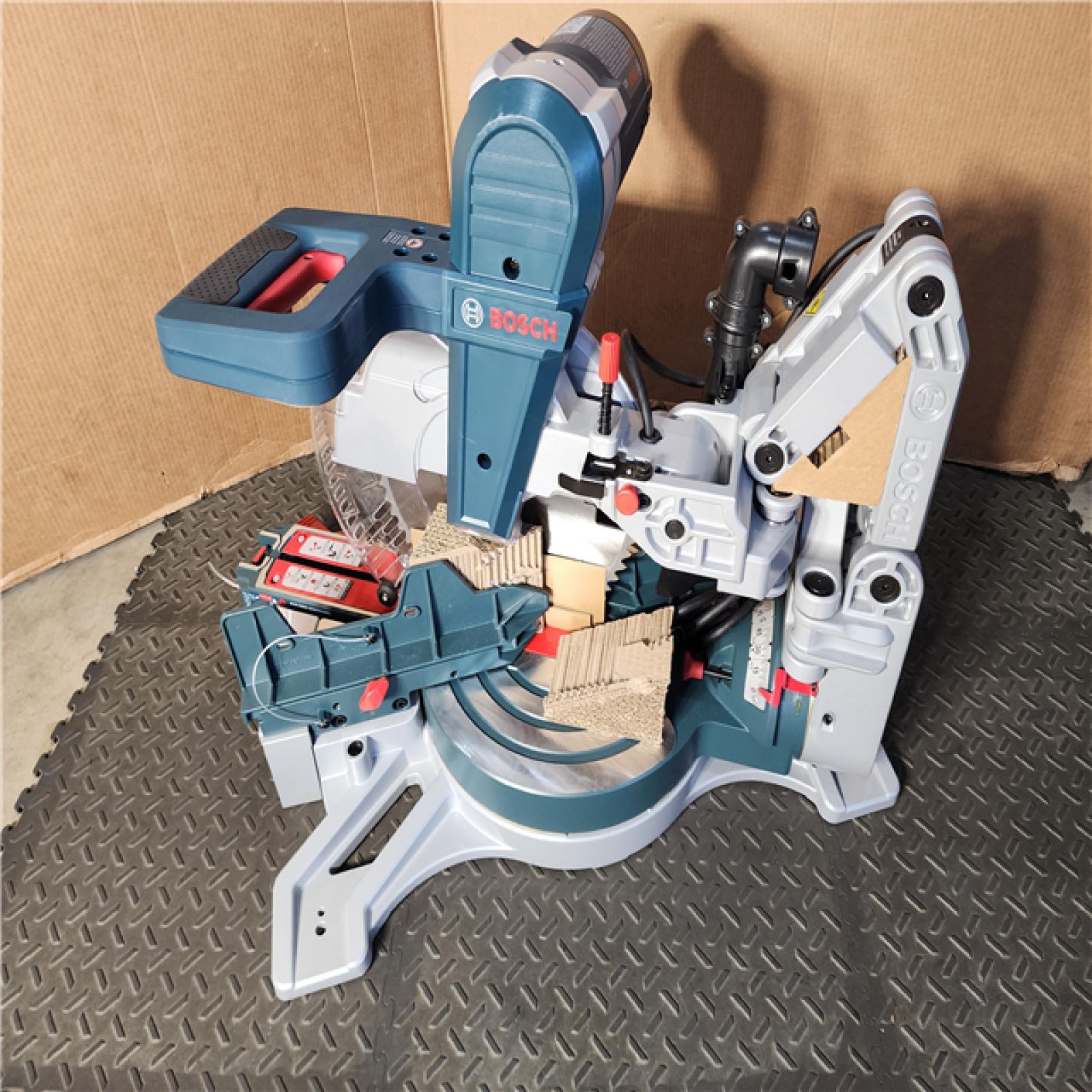 HOUSTON LOCATION - AS-IS Bosch 15 Amps 12 in. Corded Dual-Bevel Glide Miter Saw Tool Only