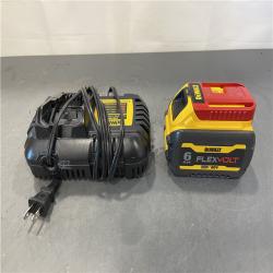 AS-IS - DEWALT FLEXVOLT 20V/60V MAX Lithium-Ion 6.0Ah Battery Pack with 6 Amp Output Charger