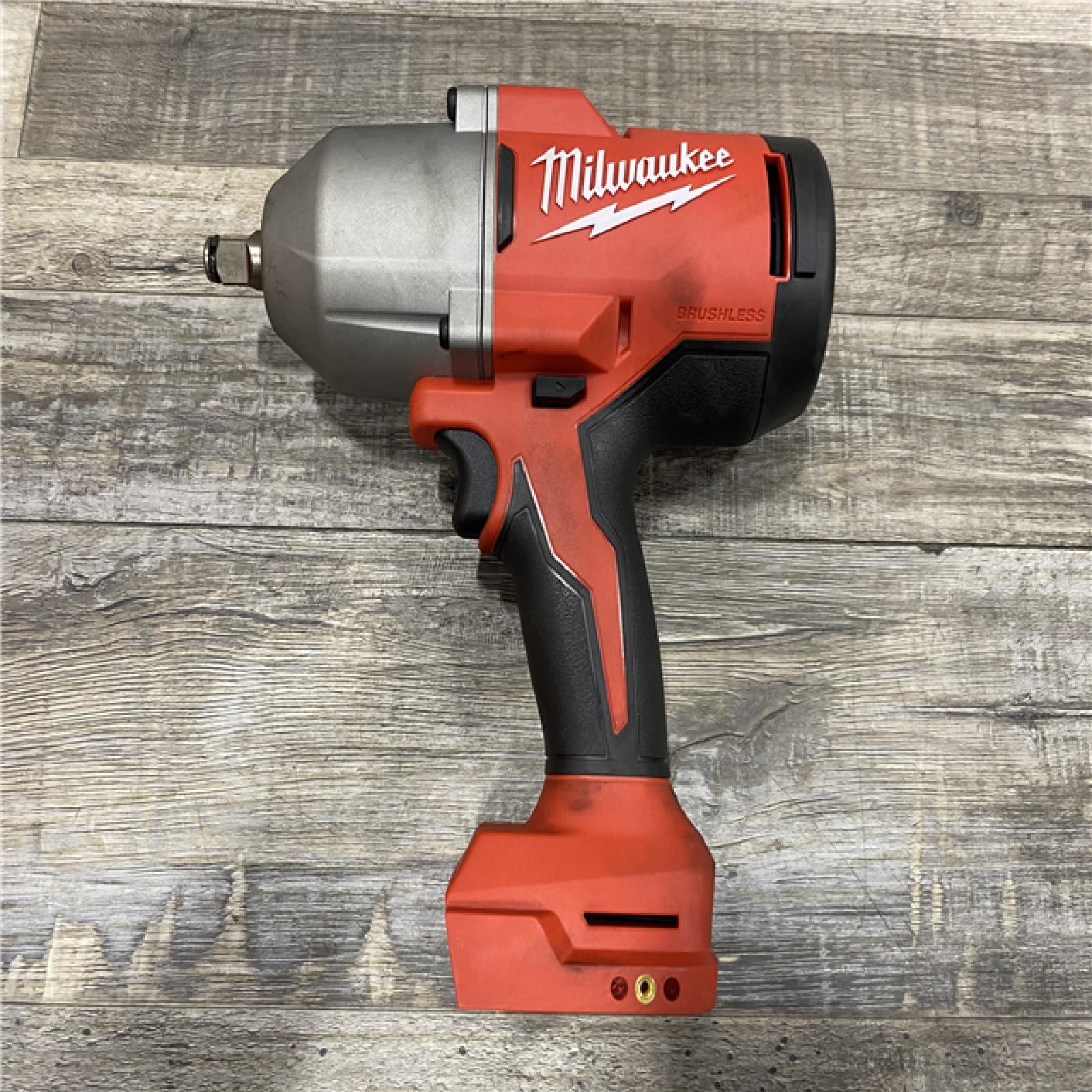 AS-IS Milwaukee 18-Volt Lithium-Ion Brushless 1/2 in. High Torque Impact Wrench with Friction Ring (Tool-Only)