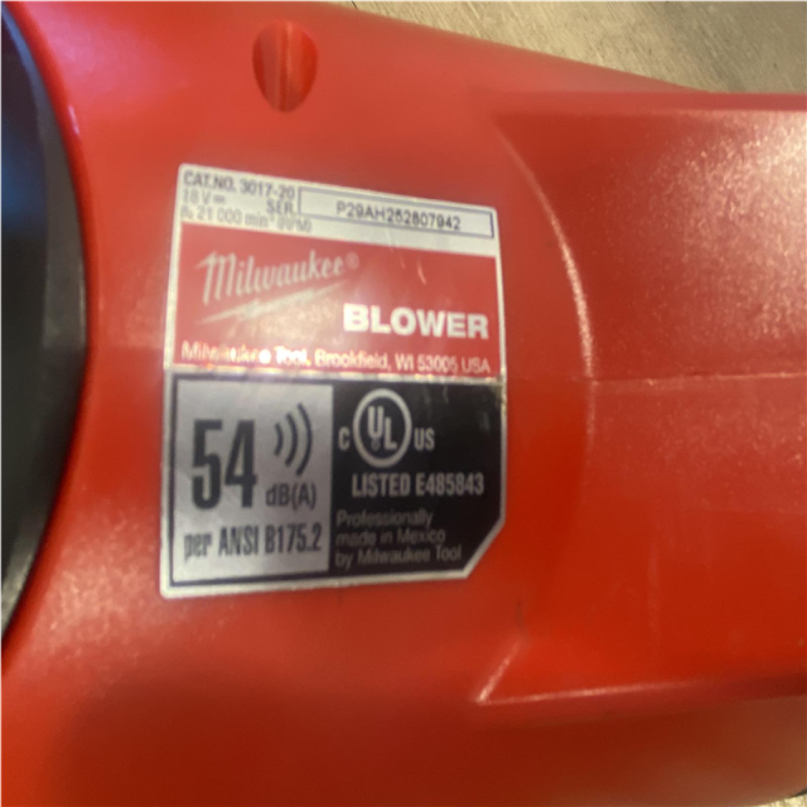 AS-IS Milwaukee FUEL 120 MPH 500 CFM 18V Lithium-Ion Brushless Cordless Handheld Blower (Tool-Only)