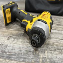 AS-IS DEWALT Atomic 20V Max Lithium-Ion Brushless Cordless Compact 1/4 in. Impact Driver Kit