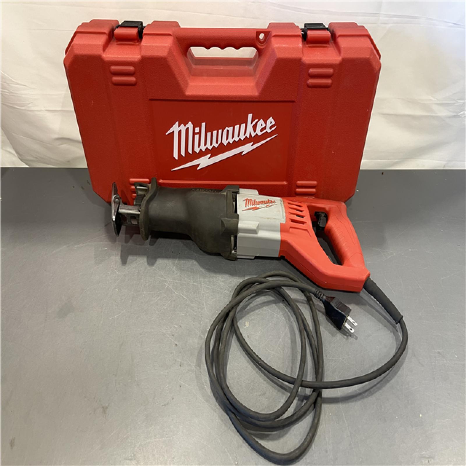 AS-IS - Milwaukee 12 Amp SAWZALL Reciprocating Saw with Case