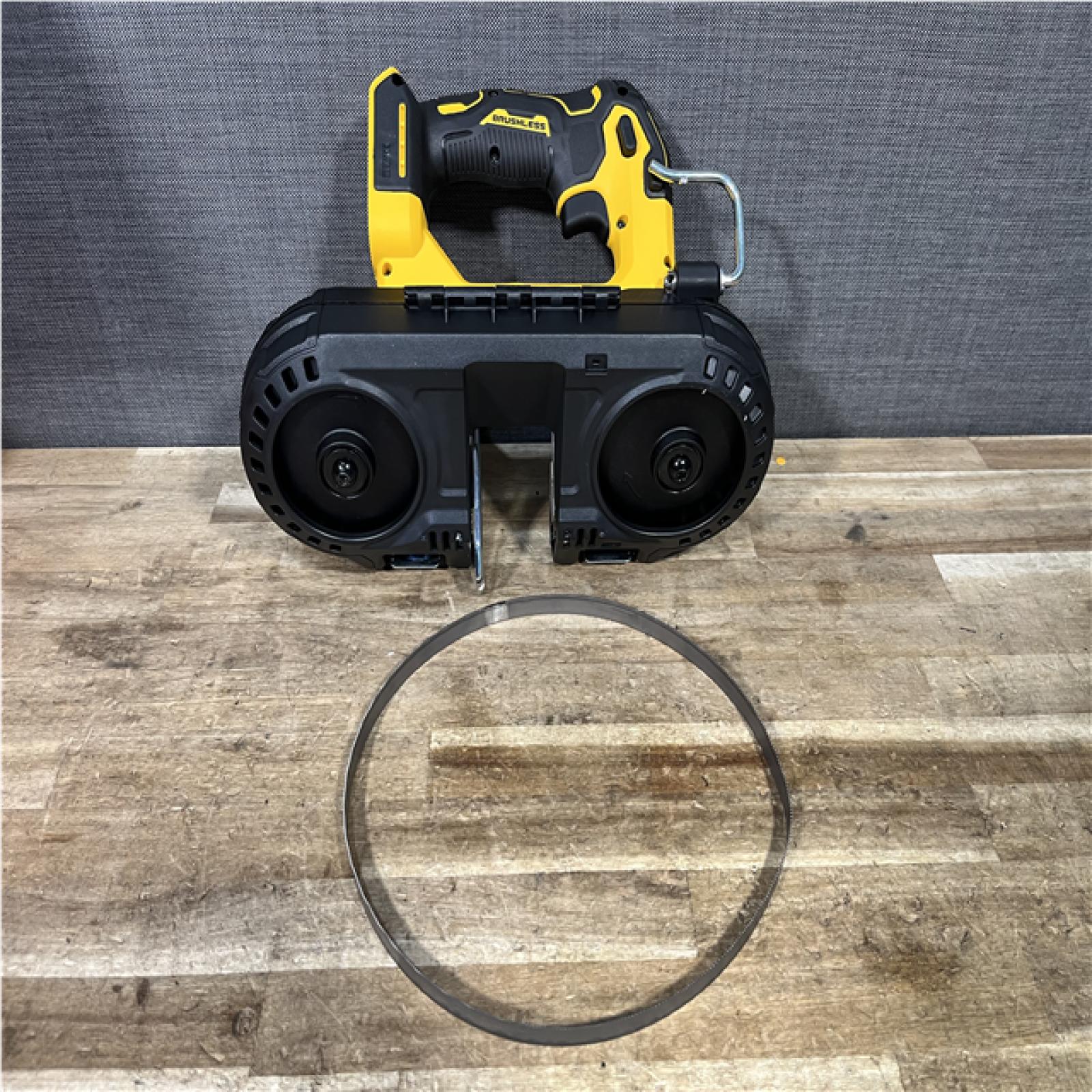Houston Location AS-IS DEWALT ATOMIC 20V MAX Cordless Brushless Compact 1-3/4 in. Bandsaw (Tool Only)