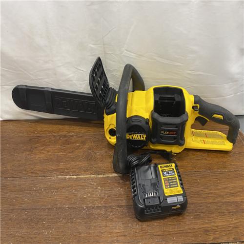 AS-IS DEWALT  FLEXVOLT 60V MAX 16in. Brushless Cordless Battery Powered Chainsaw Kit with (1) FLEXVOLT 2 Ah Battery & Charger