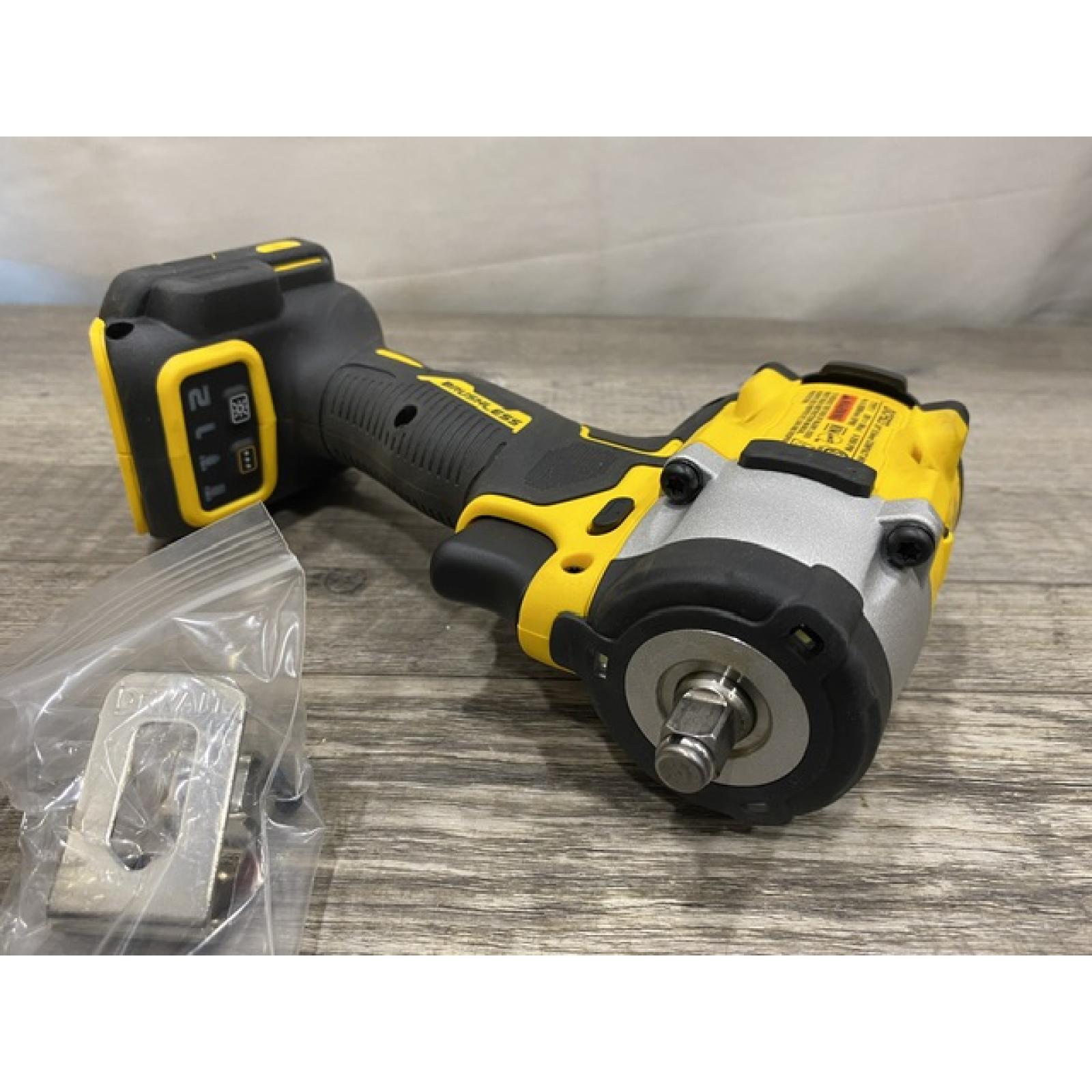 AS-IS DEWALT ATOMIC 20V MAX Cordless Brushless 3/8 in.Variable Speed Impact Wrench (Tool Only)