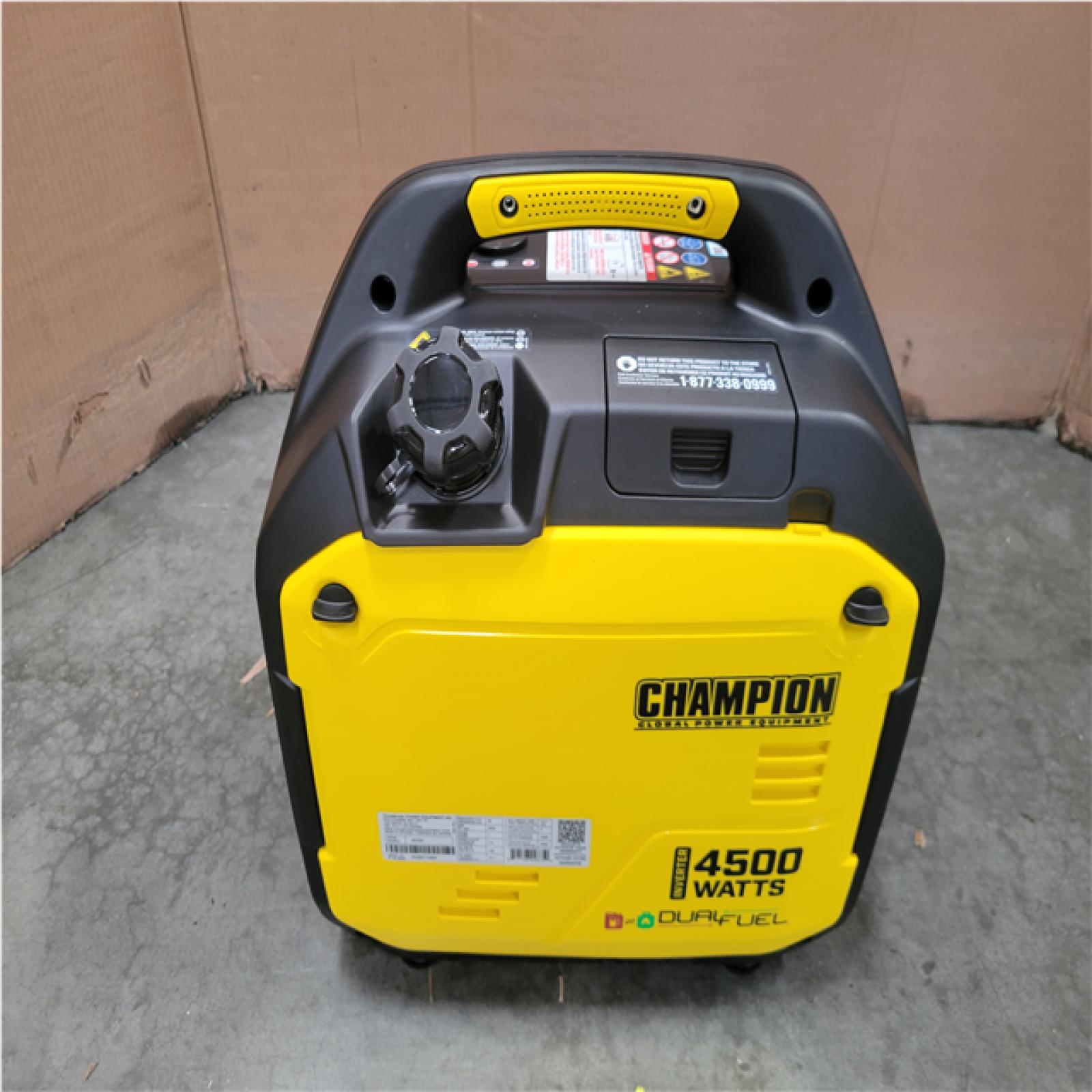 CALIFORNIA AS-IS CHAMPION 4 500/3 250-WATT PORTABLE GENERATOR W/ CO SHEILD
