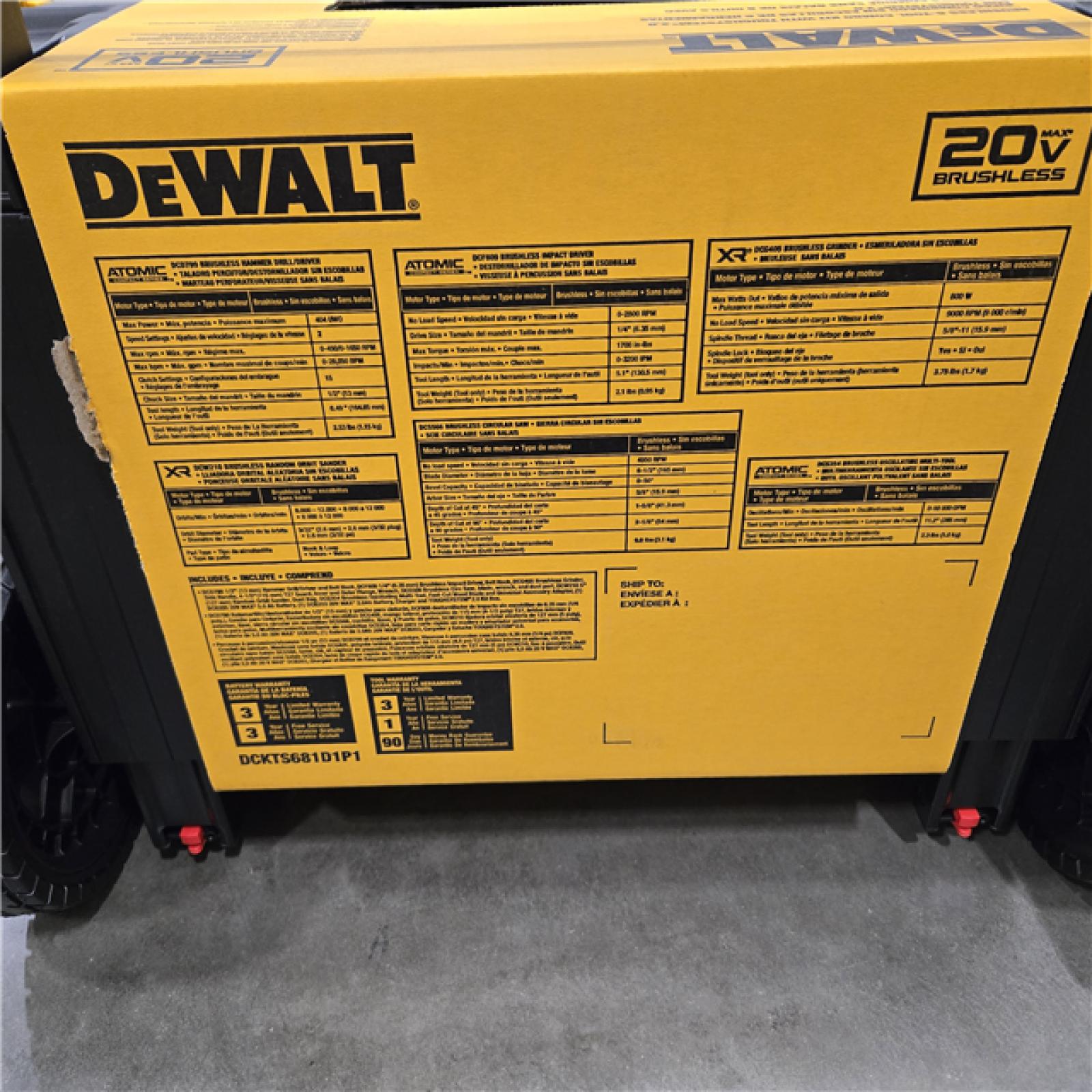 NEW! - DEWALT 20V MAX ToughSystem  6-Tool Cordless Combo Kit