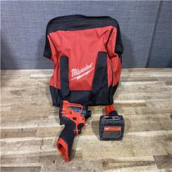 Houston Location AS-IS Milwaukee FUEL 12V Lithium-Ion Brushless Cordless 1/4 in. Hex Impact Driver and Battery