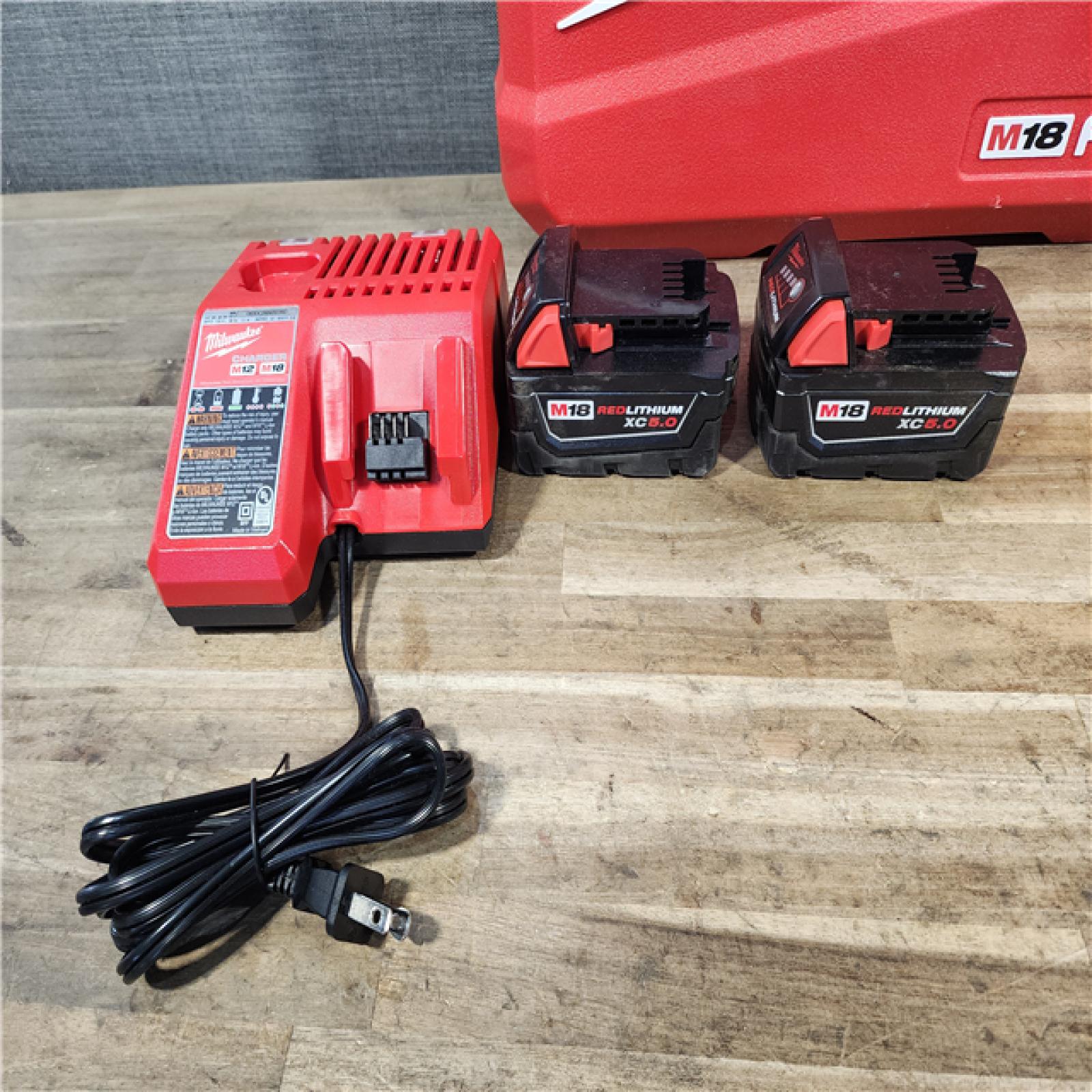 HOUSTON LOCATION - AS-IS Milwaukee  FUEL 18V Lithium-Ion Brushless Cordless Hammer Drill and Impact Driver Combo Kit