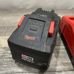 AS-IS Milwaukee 18-Volt Lithium-Ion REDLITHIUM FORGE Starter Kit with 12.0Ah Battery and Rapid Charger