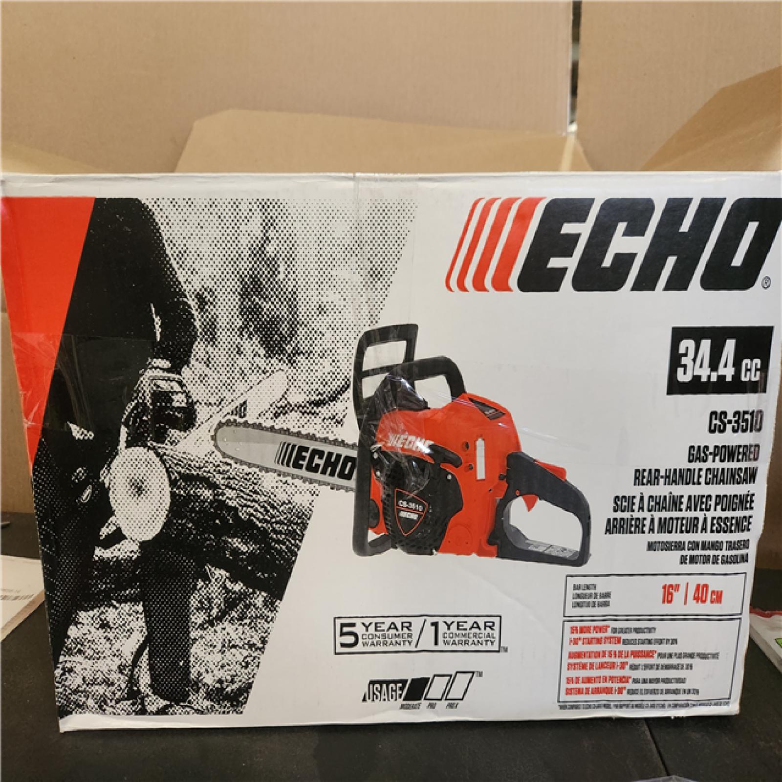 Phoenix NEW ECHO 16 in. 34.4 cc Gas 2-Stroke Engine Rear Handle Chainsaw