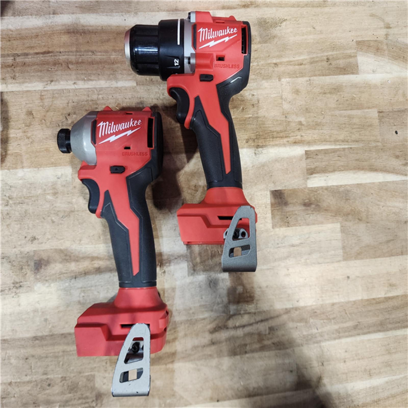 HOUSTON LOCATION - AS-IS M18 18V Lithium-Ion Brushless Cordless Compact Drill/Impact Combo Kit