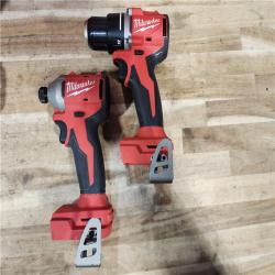 HOUSTON LOCATION - AS-IS M18 18V Lithium-Ion Brushless Cordless Compact Drill/Impact Combo Kit