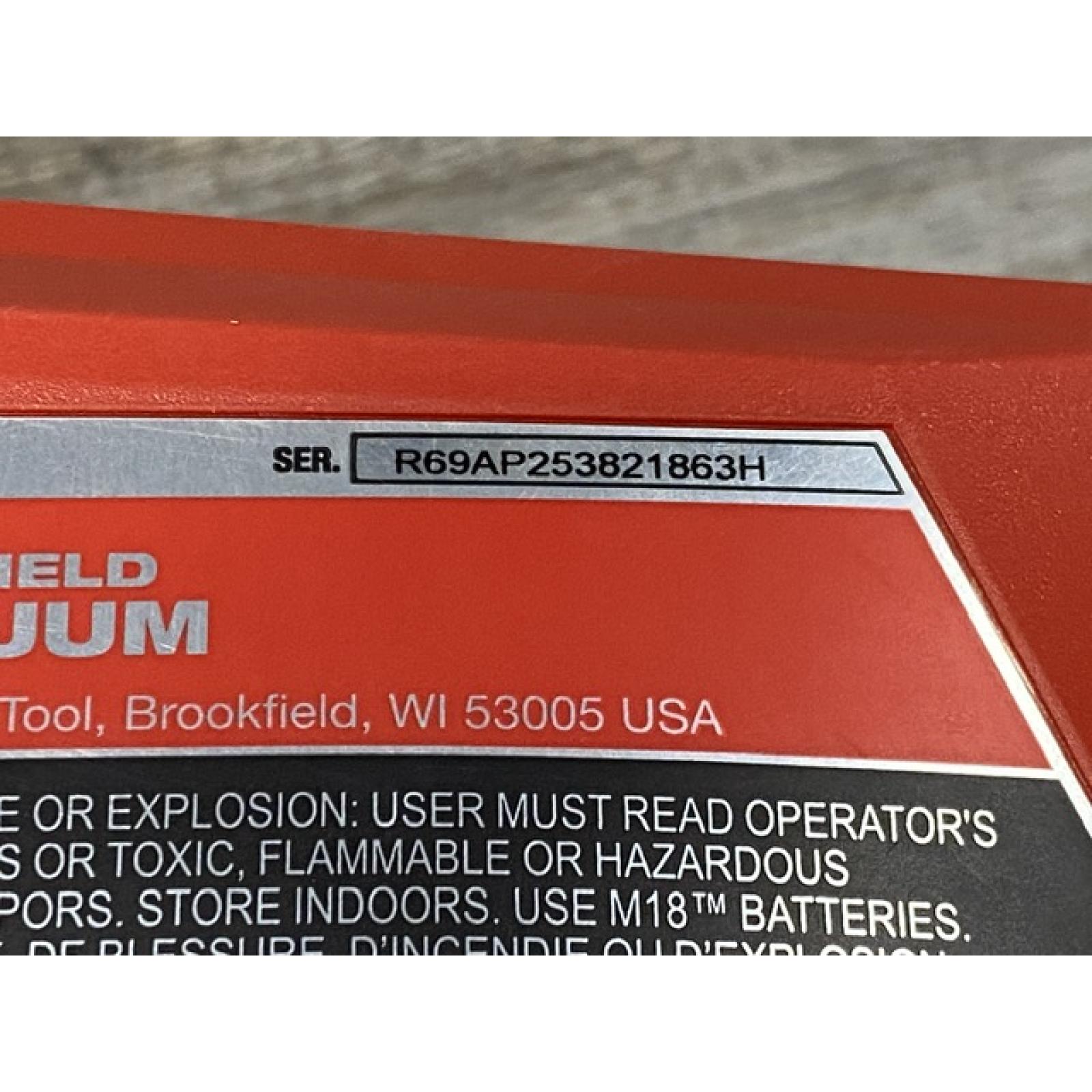 AS-IS Milwaukee 18-Volt Lithium-Ion Brushless Bagless Cordless HEPA Handheld Vacuum