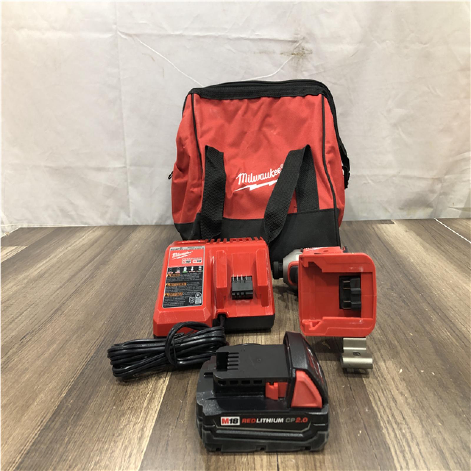 AS-IS Milwaukee 18-Volt Lithium-Ion Compact Brushless Cordless 1/4 in. Impact Driver Kit