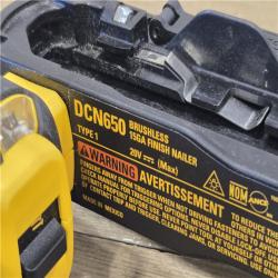 AS-IS DEWALT 20V MAX XR Cordless 2-1/2 in. 15-Gauge Finish Nailer Kit