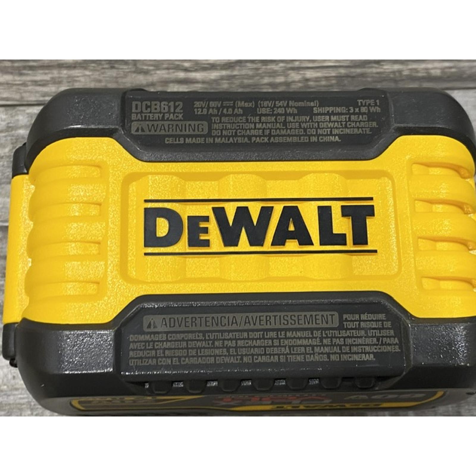 AS-IS DEWALT FLEXVOLT 20V/60V MAX Lithium-Ion 12.0Ah Battery