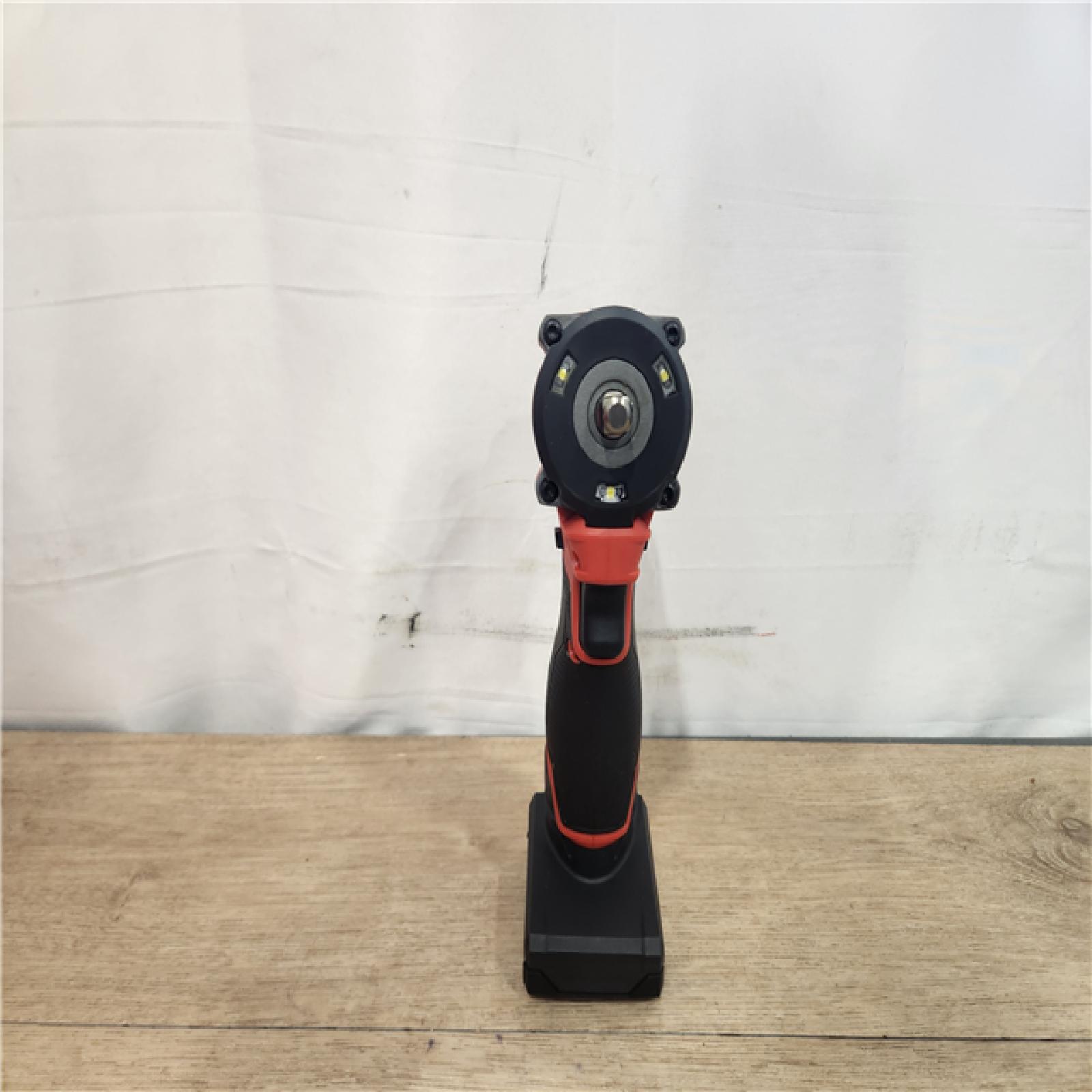 AS-IS- Milwaukee FUEL 12V Li-Ion Brushless Cordless Stubby 3/8 in. Impact Wrench Kit