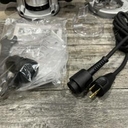 AS-IS DEWALT 12 Amp Corded 2-1/4 Horsepower Fixed and Plunge Base Router Kit