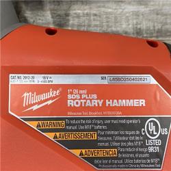 AS-IS Milwaukee FUEL 18V Lithium-Ion Brushless Cordless 1 in. SDS-Plus Rotary Hammer (Tool-Only)