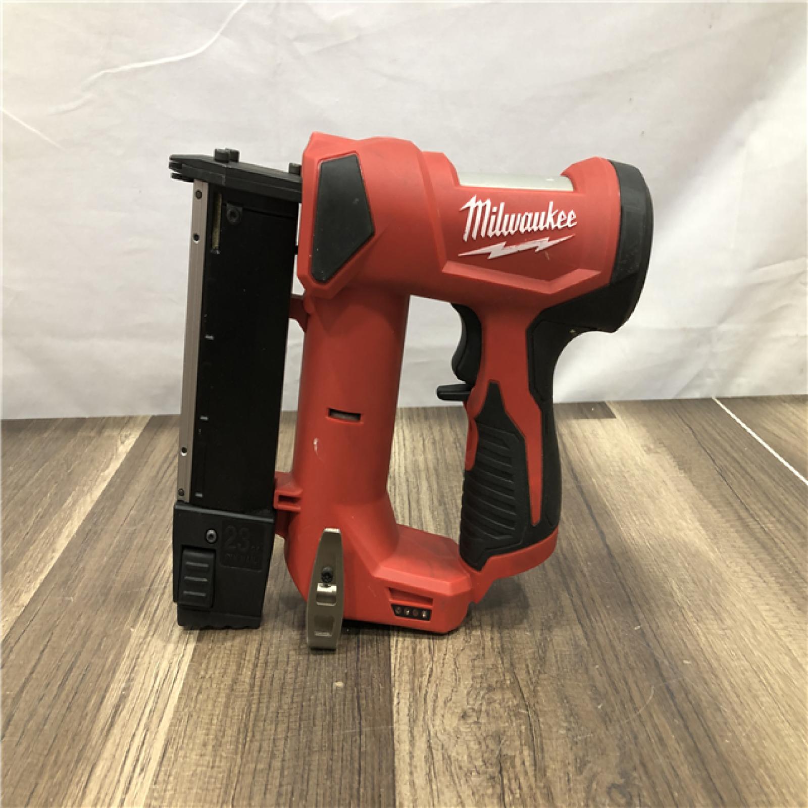 AS-IS Milwaukee 12-Volt 23-Gauge Lithium-Ion Cordless Pin Nailer (Tool-Only)