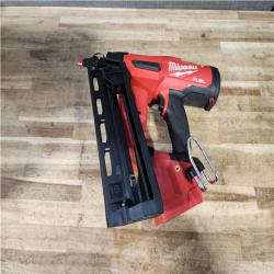 Houston Location AS-IS Milwaukee FUEL 18-Volt Lithium-Ion Brushless Cordless Gen II 16-Gauge Angled Finish Nailer (Tool-Only)