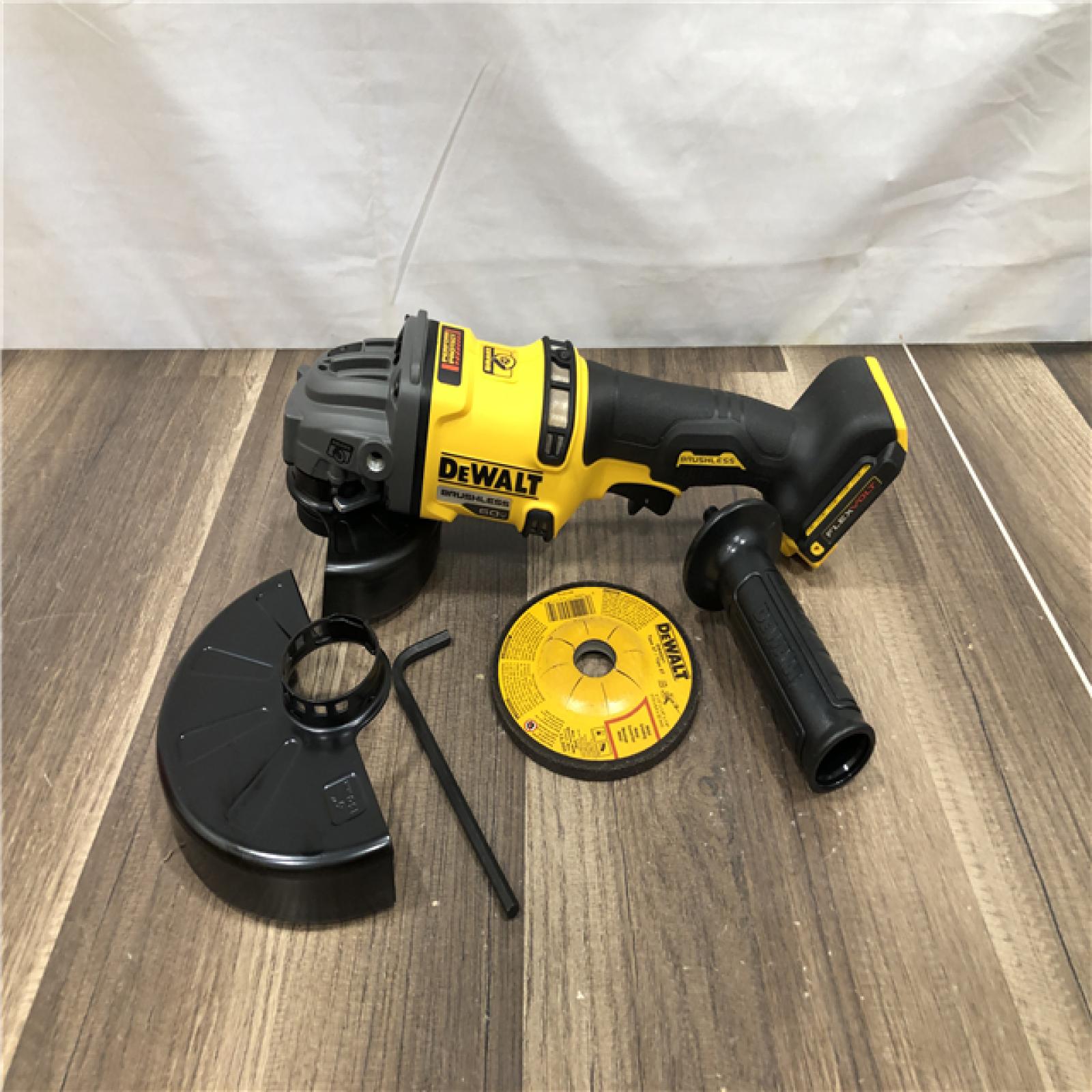 AS-IS DEWALT FLEXVOLT 60V MAX Cordless Brushless 4.5 in. to 6 in. Small Angle Grinder with Kickback Brake (Tool Only)