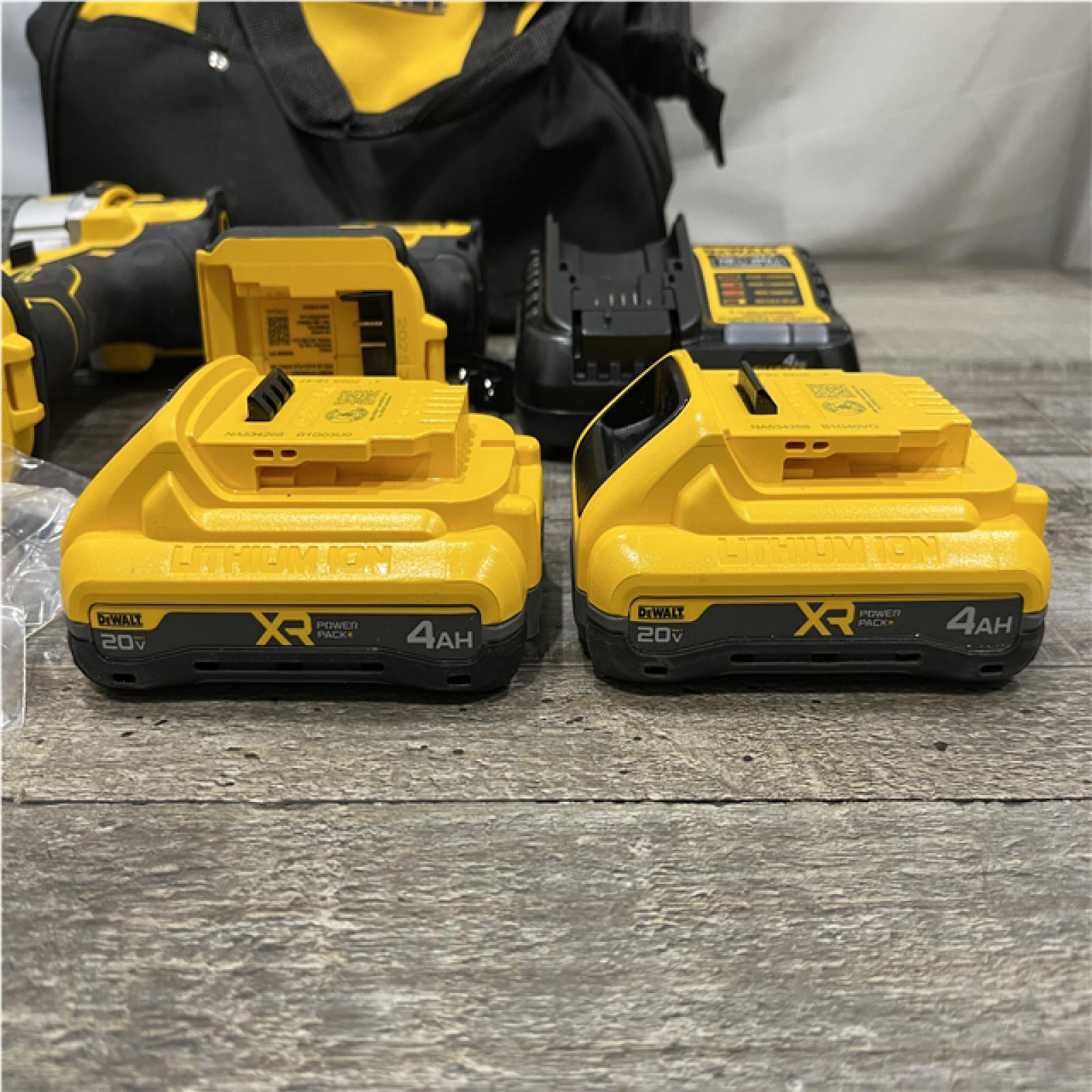 AS-IS DEWALT 20V XR Lithium-Ion Cordless Brushless 1/2 in. Drill/Driver Kit
