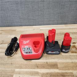 HOUSTON LOCATION - AS-IS Milwaukee 2 Tool Combo Kit W/ (2) Battery & Charger