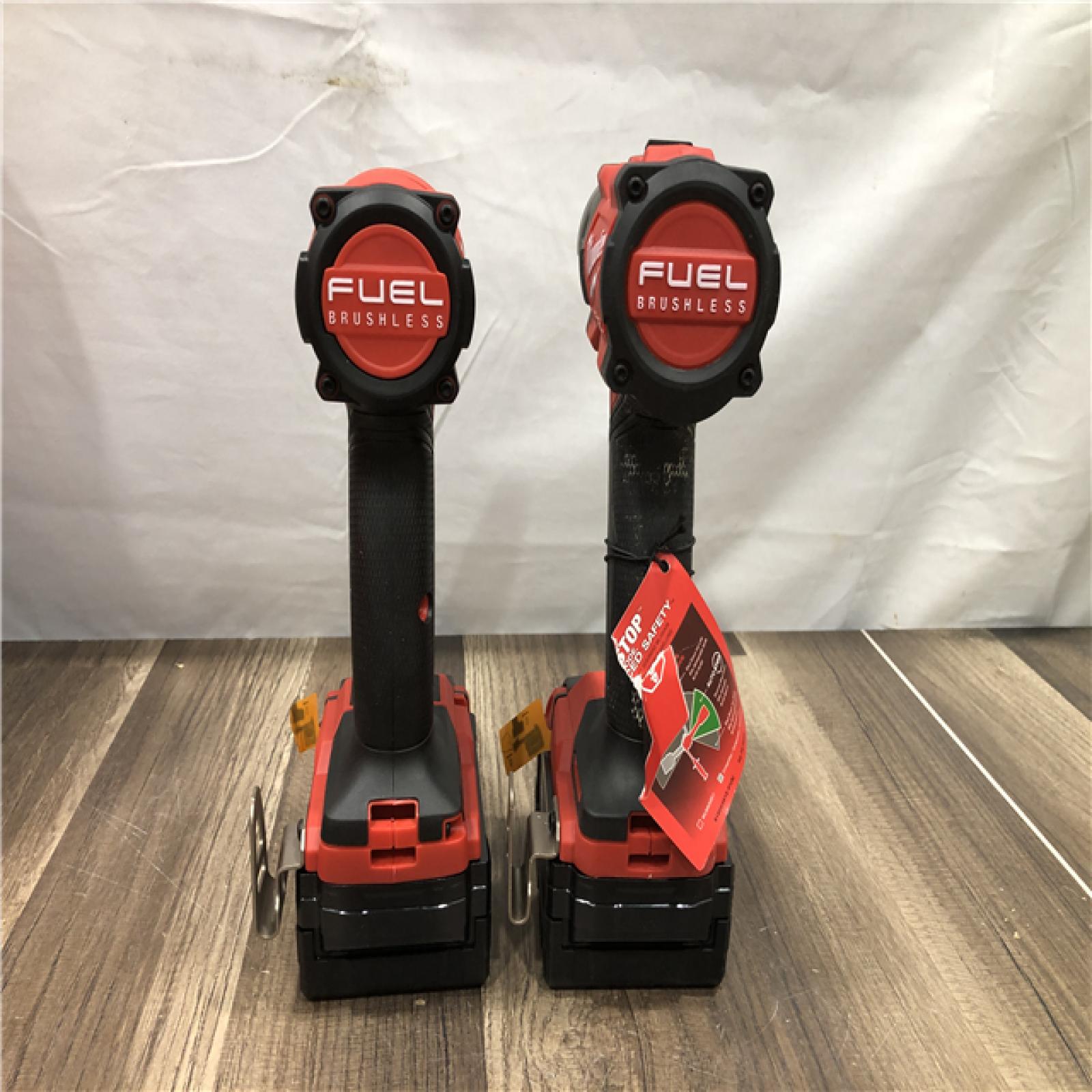 AS-IS Milwaukee FUEL 18V Lithium-Ion Brushless Cordless Hammer Drill and Impact Driver Combo Kit