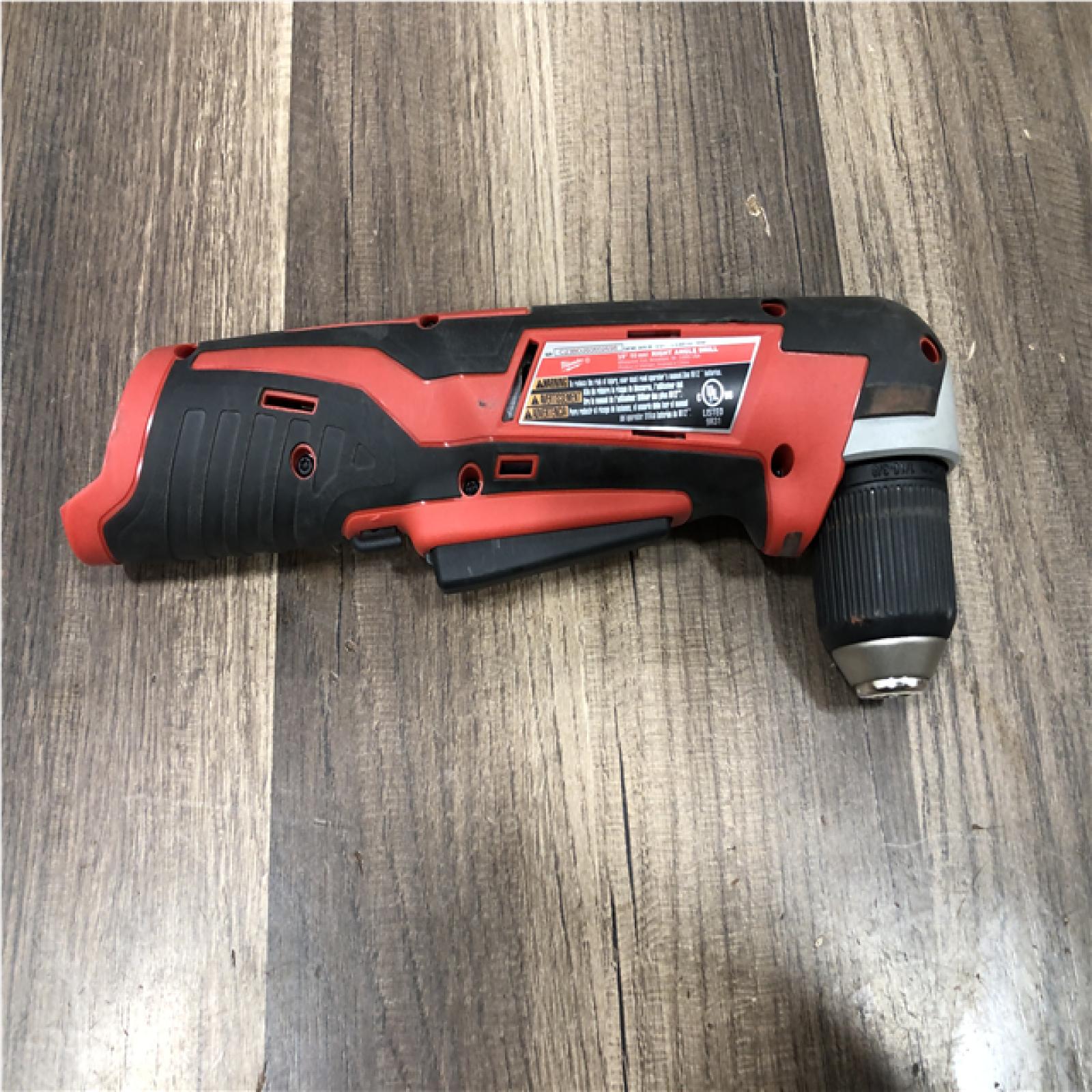 AS-IS Milwaukee M12 12V Lithium-Ion Cordless 3/8 in. Right Angle Drill (Tools-Only) (LOT OF 2)