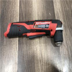 AS-IS Milwaukee M12 12V Lithium-Ion Cordless 3/8 in. Right Angle Drill (Tools-Only) (LOT OF 2)