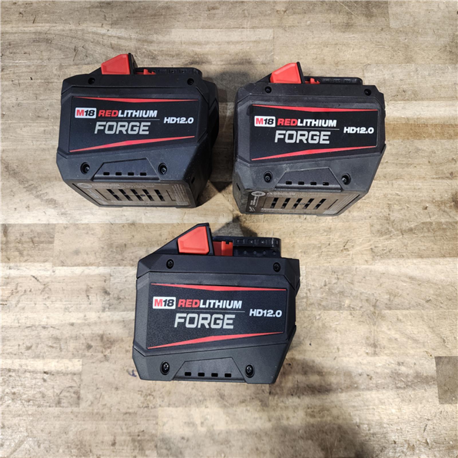 HOUSTON LOCATION - AS-IS MILWAUKEE FORGE BATTERY PACK QTY - 3