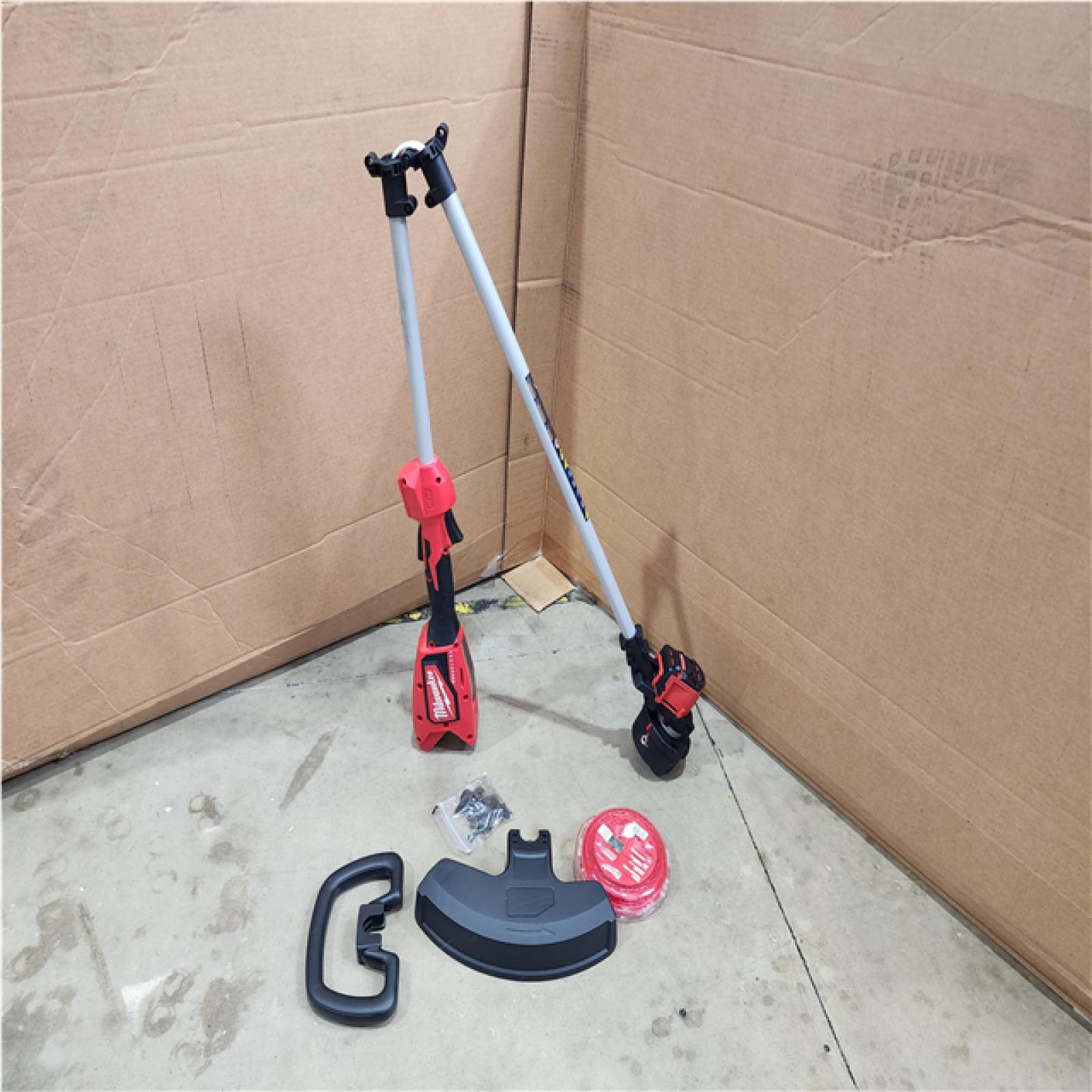 Houston Location AS-IS Milwaukee Brushless 18V 16in. Cordless Battery Powered String Trimmer (Tool-Only)